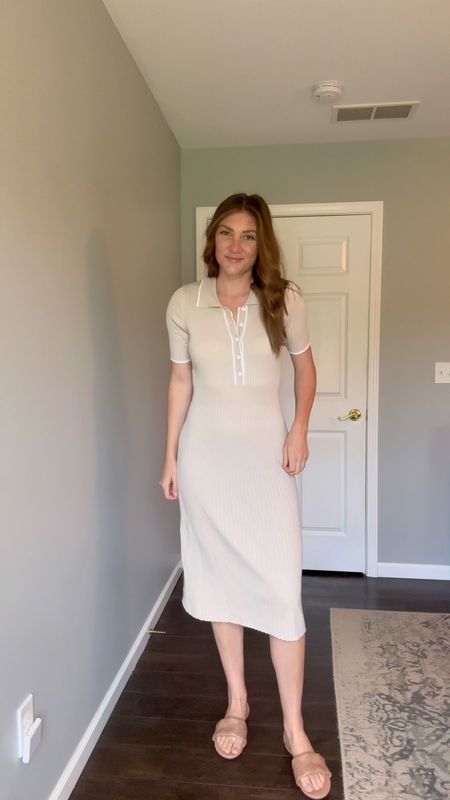 Comment DRESS to shop. How cute is this collared dress?? You could wear it with sandals or some white low tops. Fits true to size. Comes in multiple colors for under $40. 

#LTKFindsUnder100 #LTKStyleTip #LTKFindsUnder50
