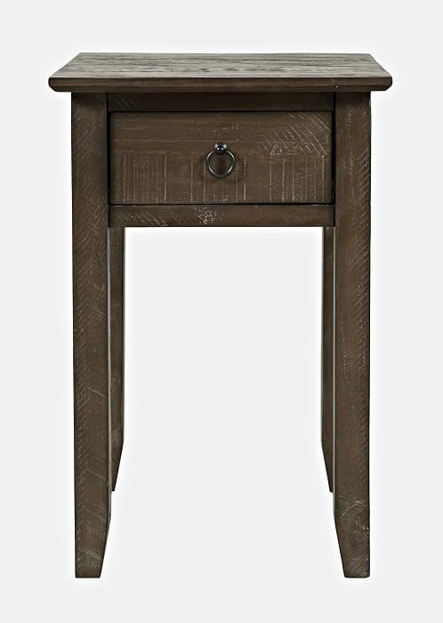 Jofran Devon Farmhouse Distressed Solid Pine Wood End Table for Living Room Bedroom, Rustic Accen... | Amazon (US)