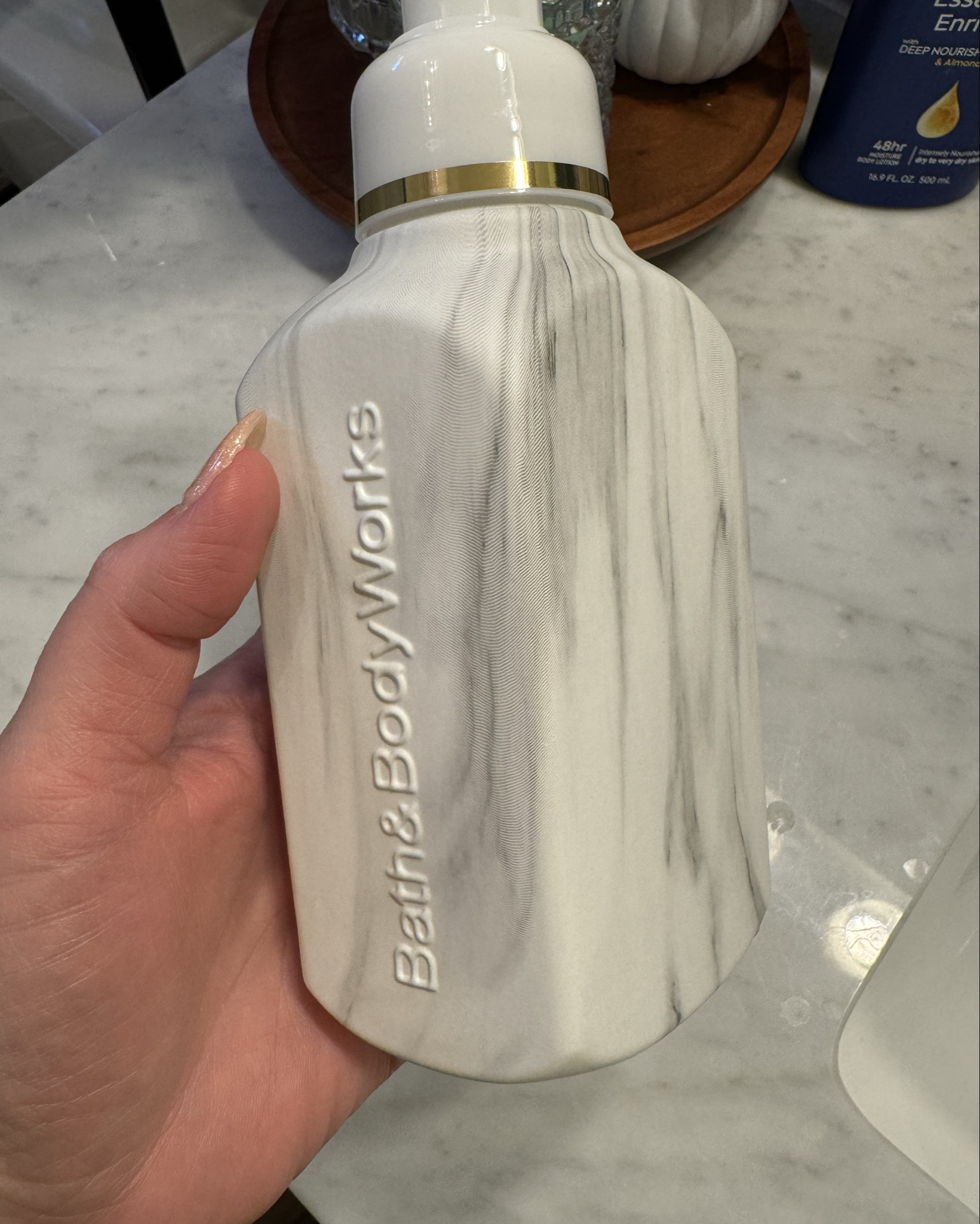 Did you know Bath and Body works had glass soap dispensers?  I did not!!  They are really nice: slightly larger than the plastic ones, have a rubber gripper on the bottom and are just pretty!  Lots of different colors in the “ribbed” glass 

#LTKFamily #LTKHome