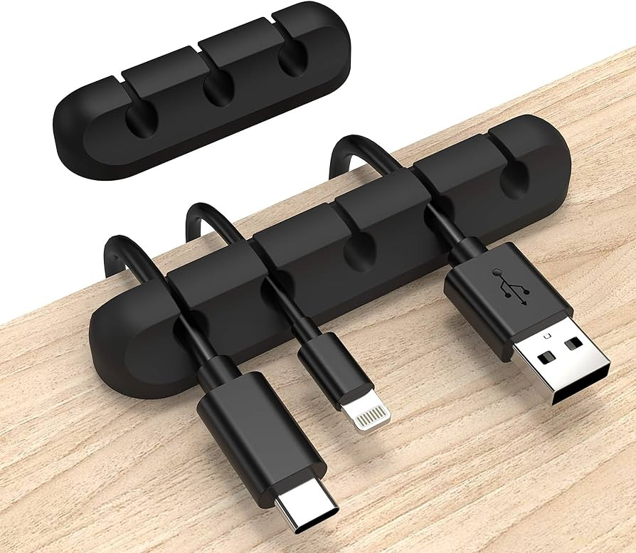 Cord Organizer, Cable Clips Cord Holder, Cable Management USB Cable Power Wire Cord Clips, 2 Pack... | Amazon (US)