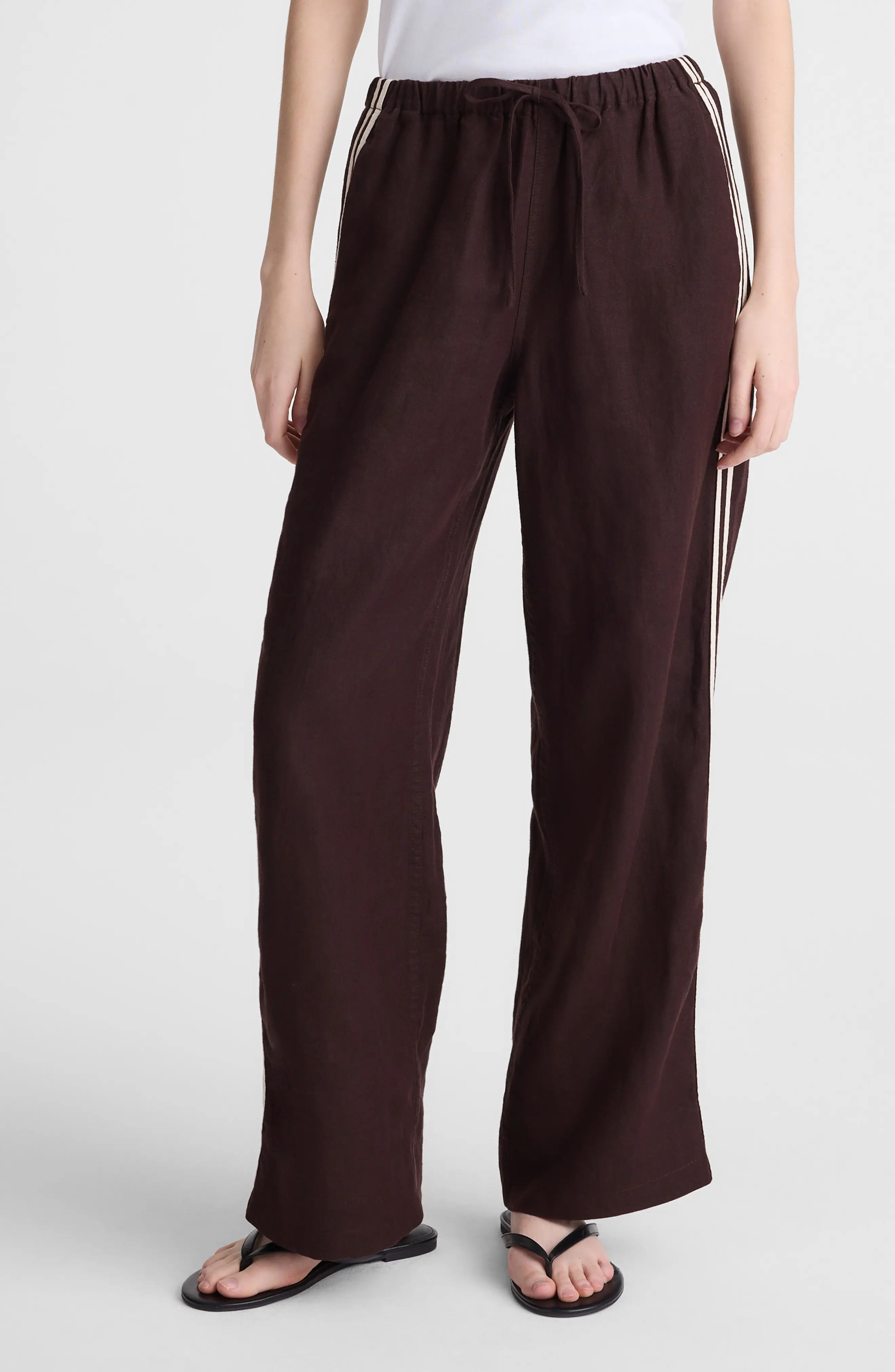 Madewell Pull-On Linen Pants (Women) | Nordstrom | Nordstrom