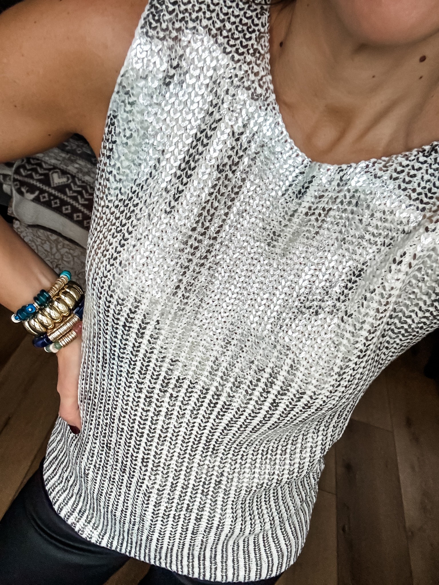 Code Tammy10 at Studio 4. Jewelry code houseofleo30. Small metallic tank sweater. Holiday tops

#LTKFindsUnder100 #LTKHoliday #LTKOver40