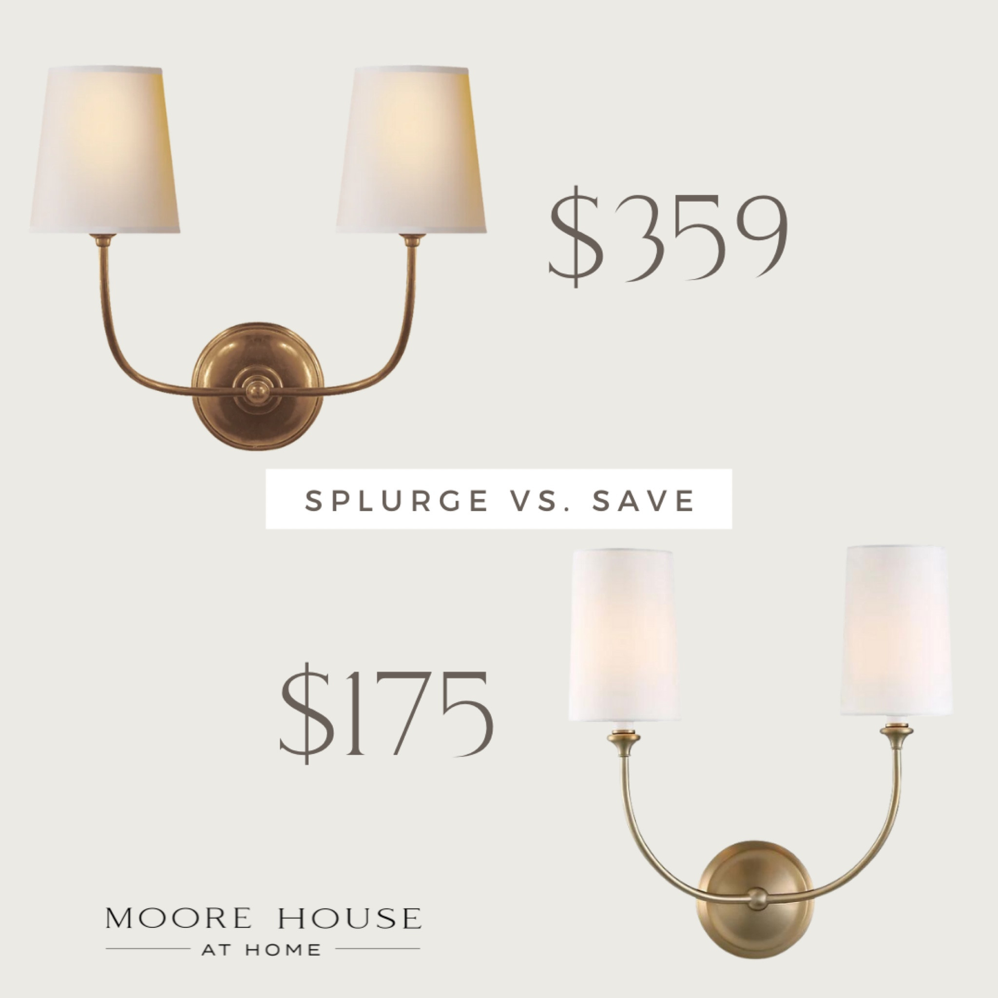Splurge vs Save: Wall Sconces

#wallsconces #interiorlighting #lighting #splurgevssave

#LTKhome #LTKstyletip