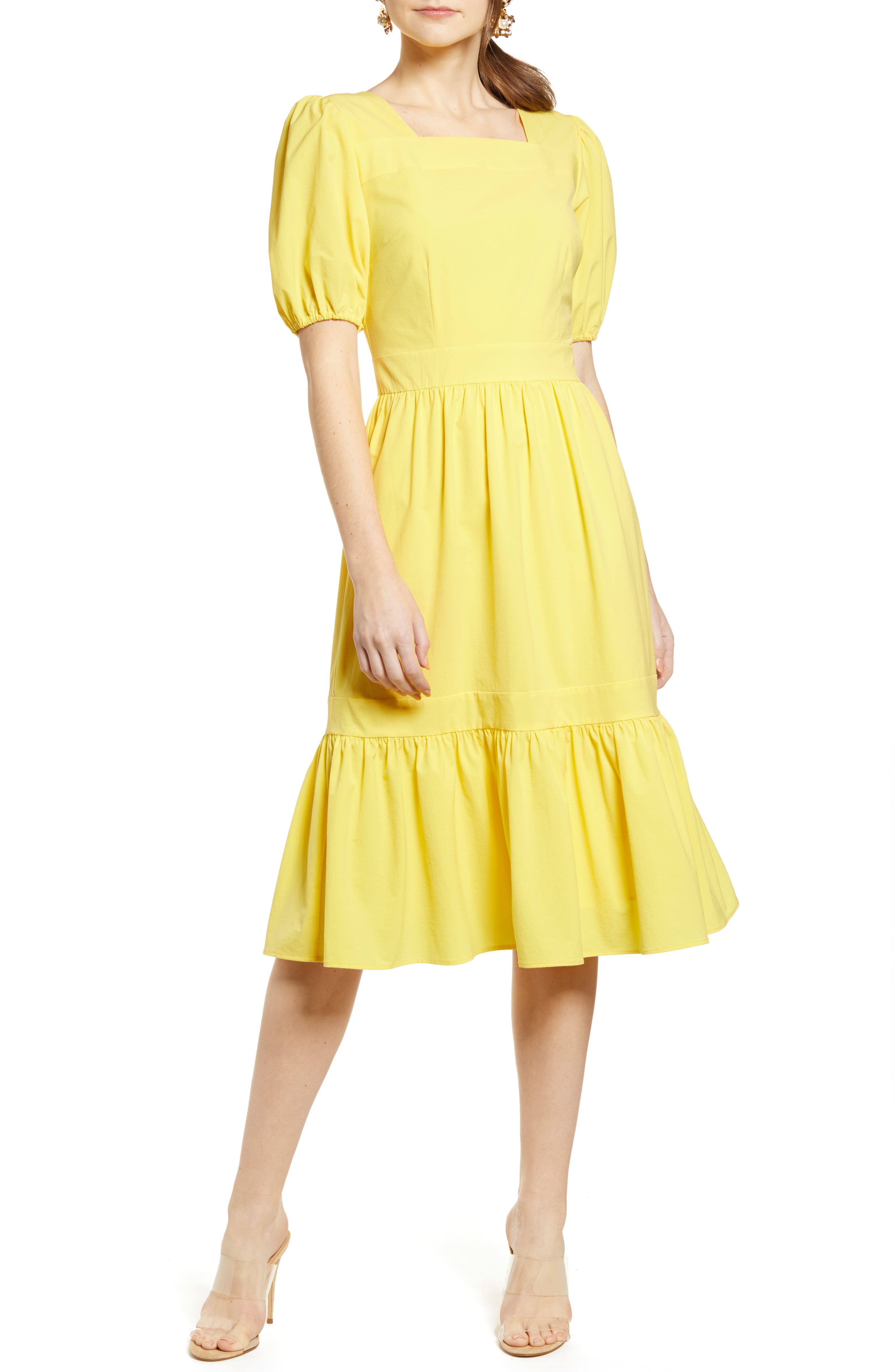 Puff Sleeve Dress | Nordstrom