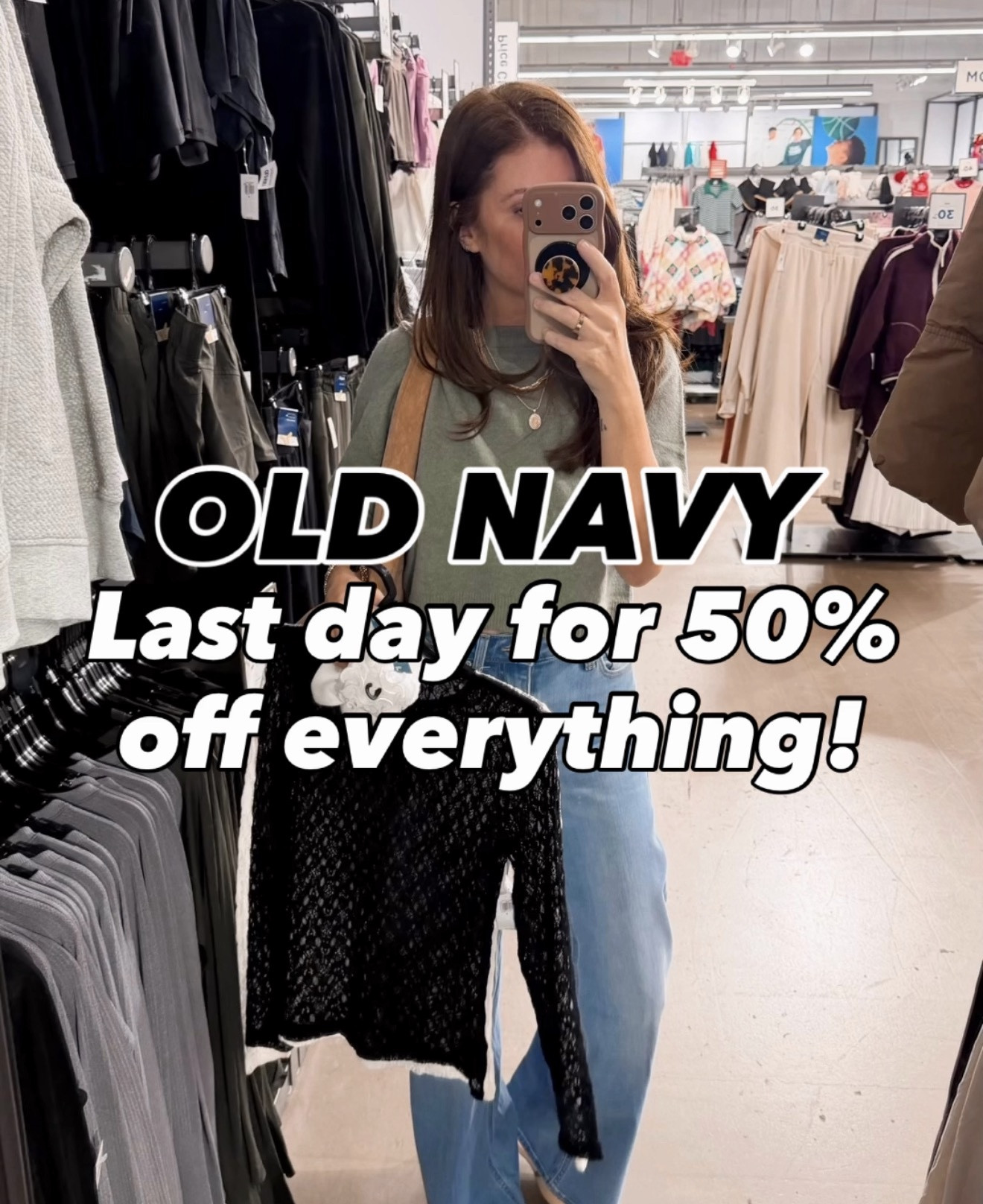 Old Navy is having a major moment right now: 50% off everything sitewide! 😍 I popped in store and rounded up a few of my absolute favorites that are all marked down ONLINE! 

It’s the perfect time to grab those cozy staples for yourself or start checking off a few names on your holiday list 🎁 But hurry,  today’s the LAST DAY to snag these deals before they’re gone!

✨ Follow me at @styledinasnap_ for more affordable style + sale finds

💬 Comment “SHOP” and I’ll send you the links to everything in this carousel

Are you shopping for yourself or getting ahead on holiday gifts? 🎄👇

#OldNavy #OldNavyStyle #OldNavyFinds #AffordableFashion #StyleOnABudget #HolidayStyle #SaleAlert #StyledInASnap #FallFashion #ShopTheSale

#LTKOver40 #LTKGiftGuide #LTKSaleAlert