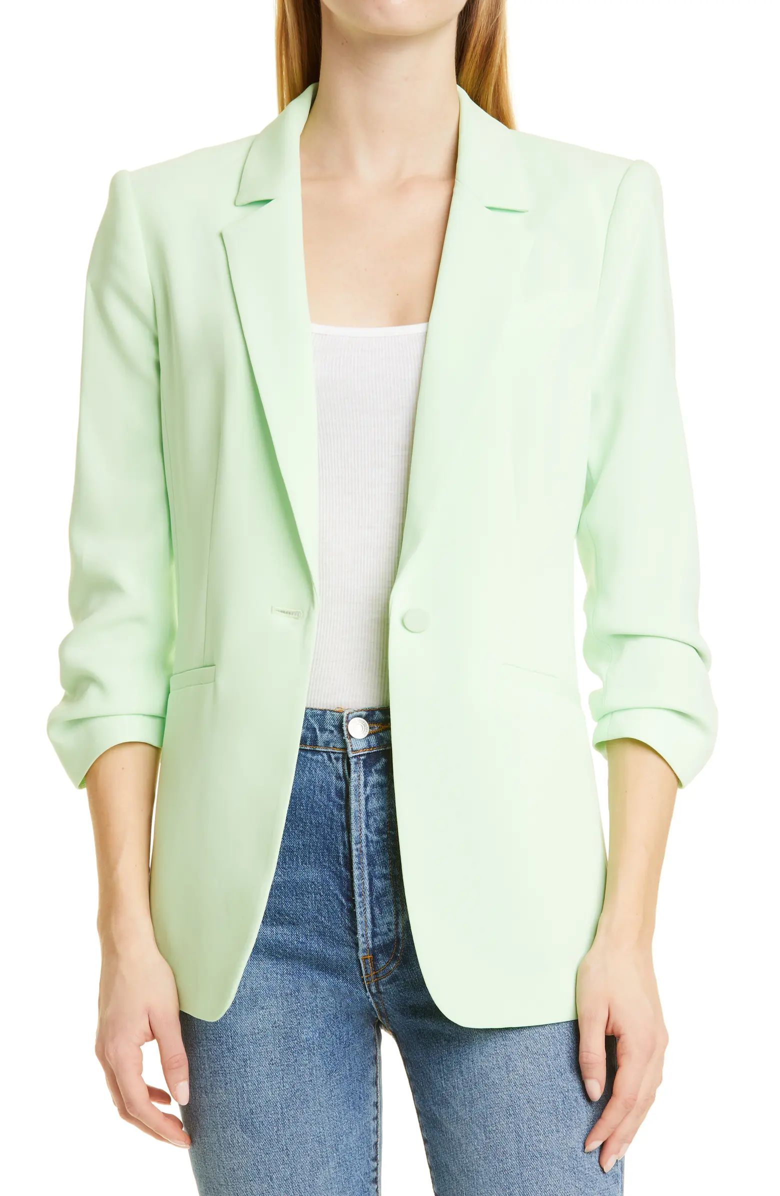 Khloe Ruched Sleeve Blazer | Nordstrom