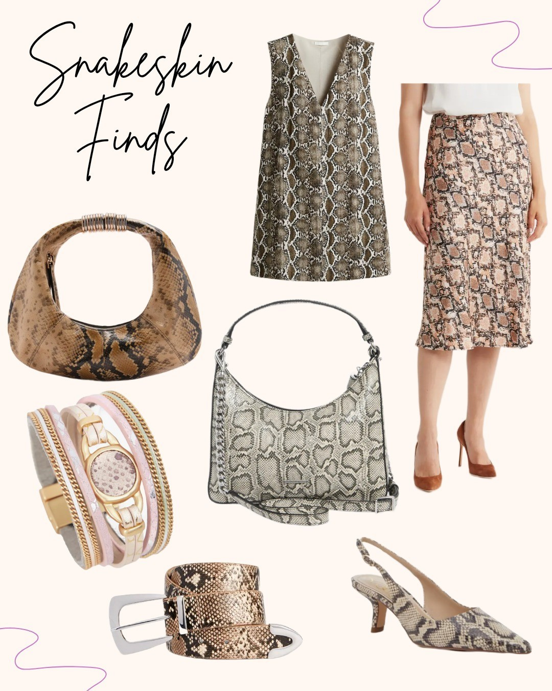 Snakeskin print finds! 

#LTKGiftGuide #LTKStyleTip