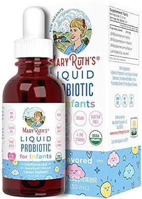 Infant Probiotic Drops by MaryRuth's | Nutrient Absorption | USDA Organic & Vegan | Enhance Healt... | Amazon (US)