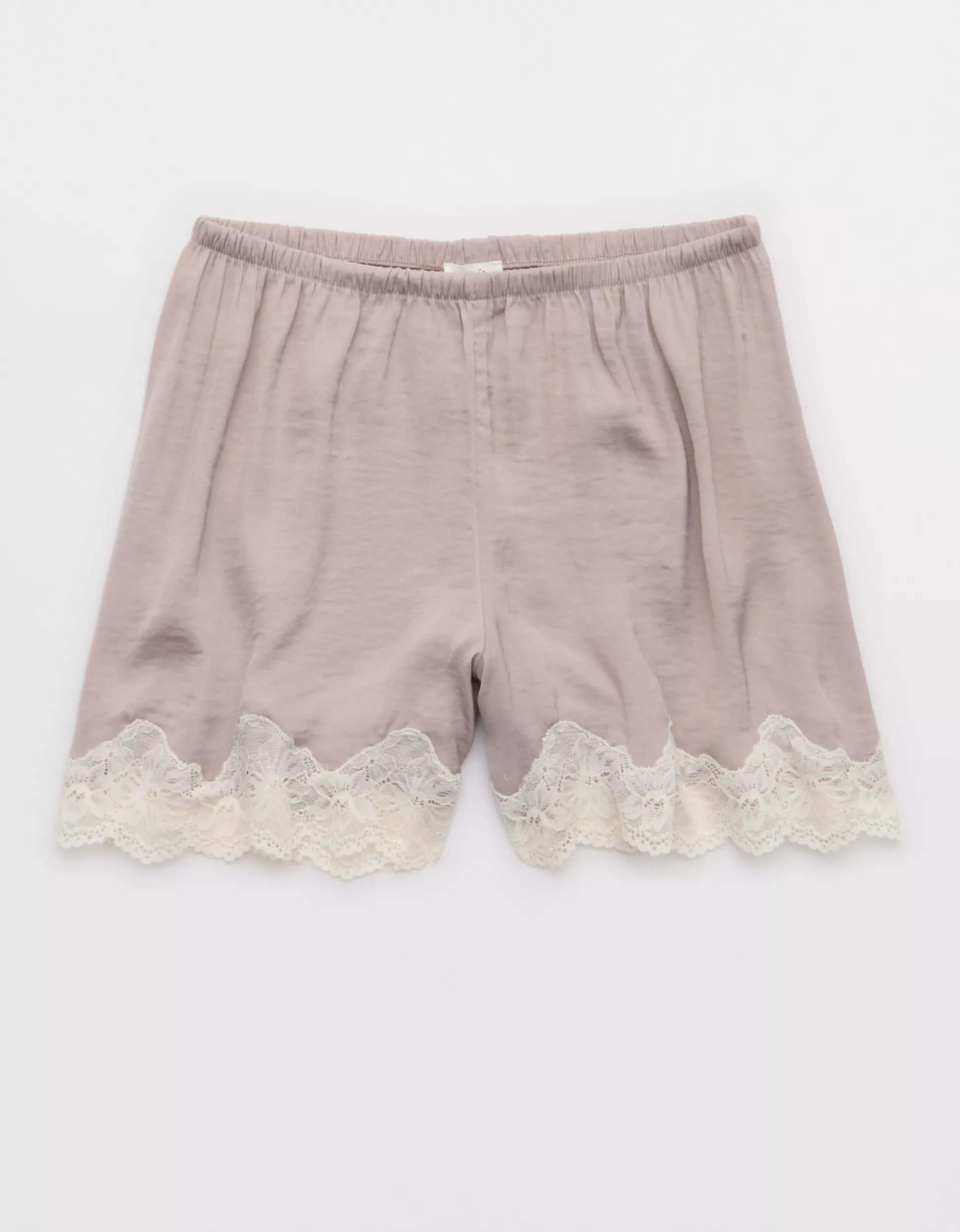 Aerie Night Out Satin Lace Boxer | Aerie