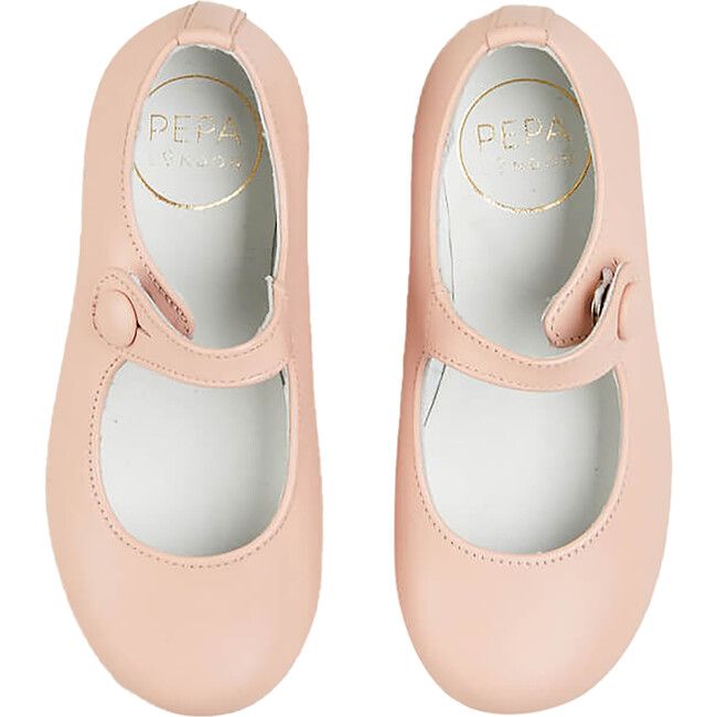 Leather Mary Jane Shoes, Pink | Maisonette