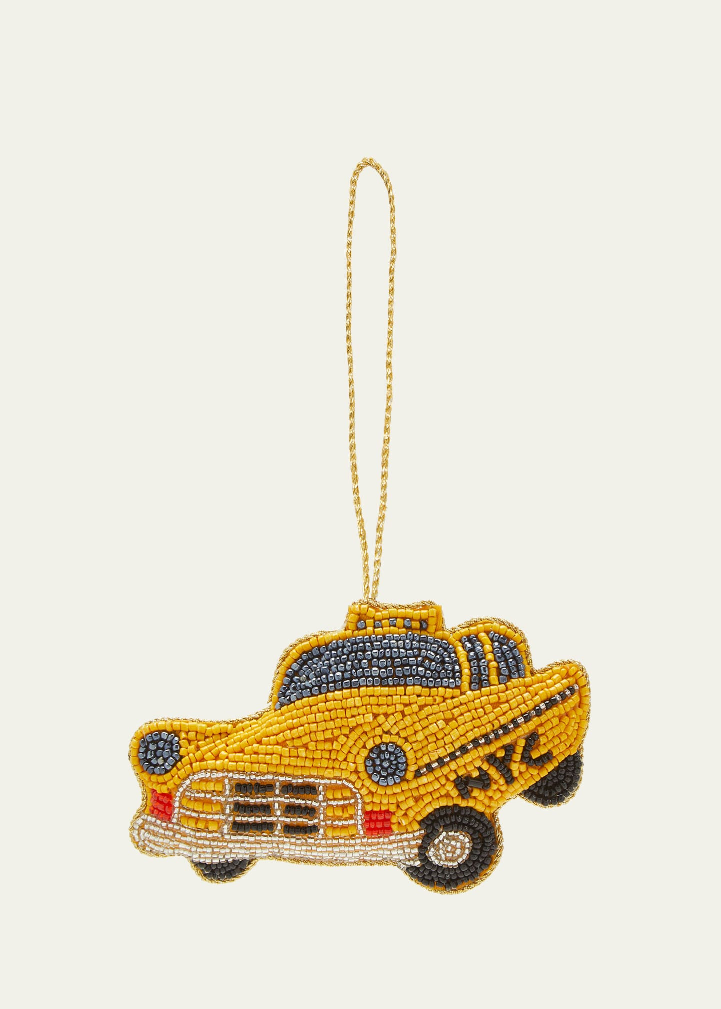 Sudha Pennathur Beaded NYC Taxi Christmas Ornament | Bergdorf Goodman