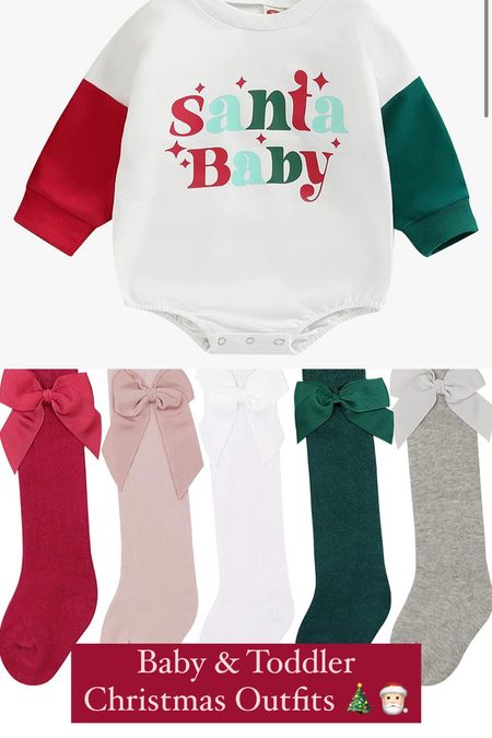Adorable baby and toddler Christmas and Holiday outfit 🎄🎅🏻

#LTKfamily #LTKbaby #LTKHoliday