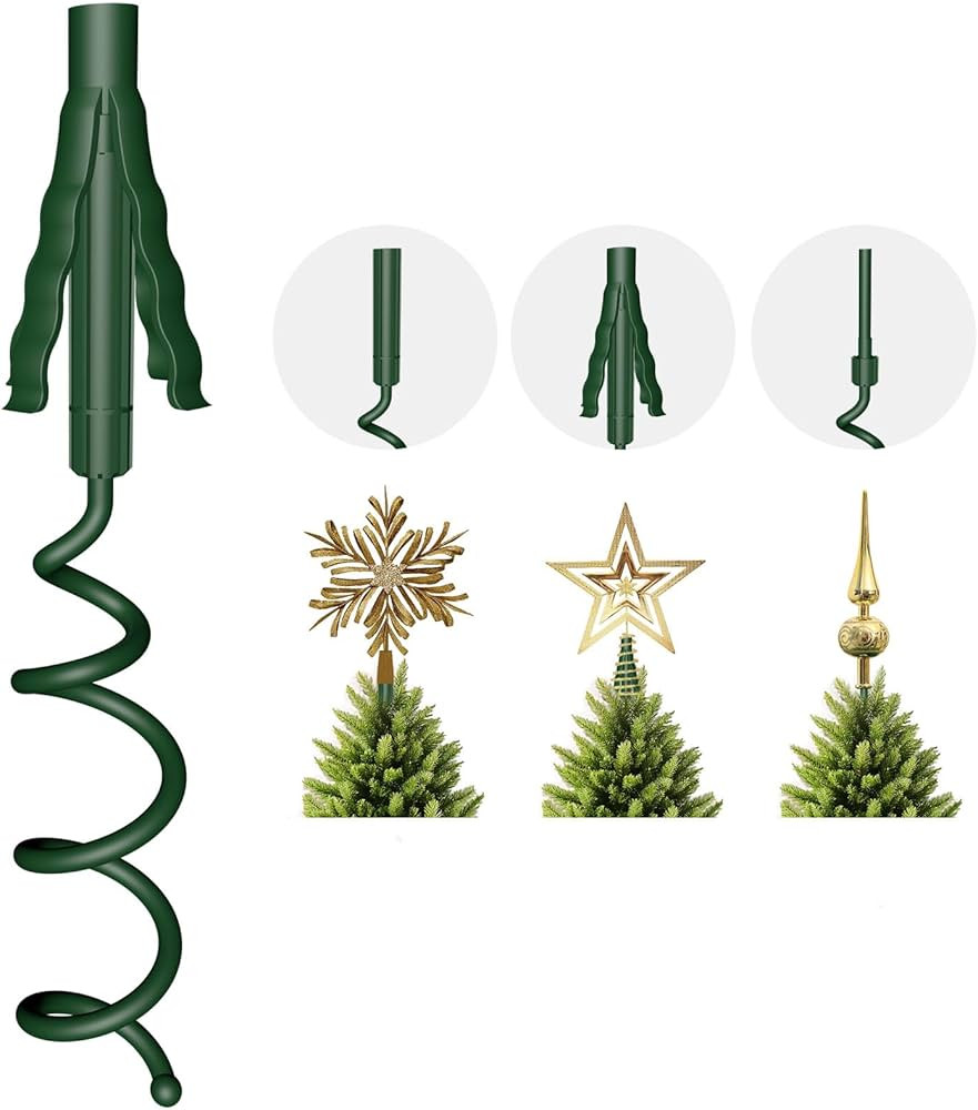 Christmas Tree Topper Holder – Universal Twist-On Stabilizer with Adjustable Attachment for Tre... | Amazon (US)