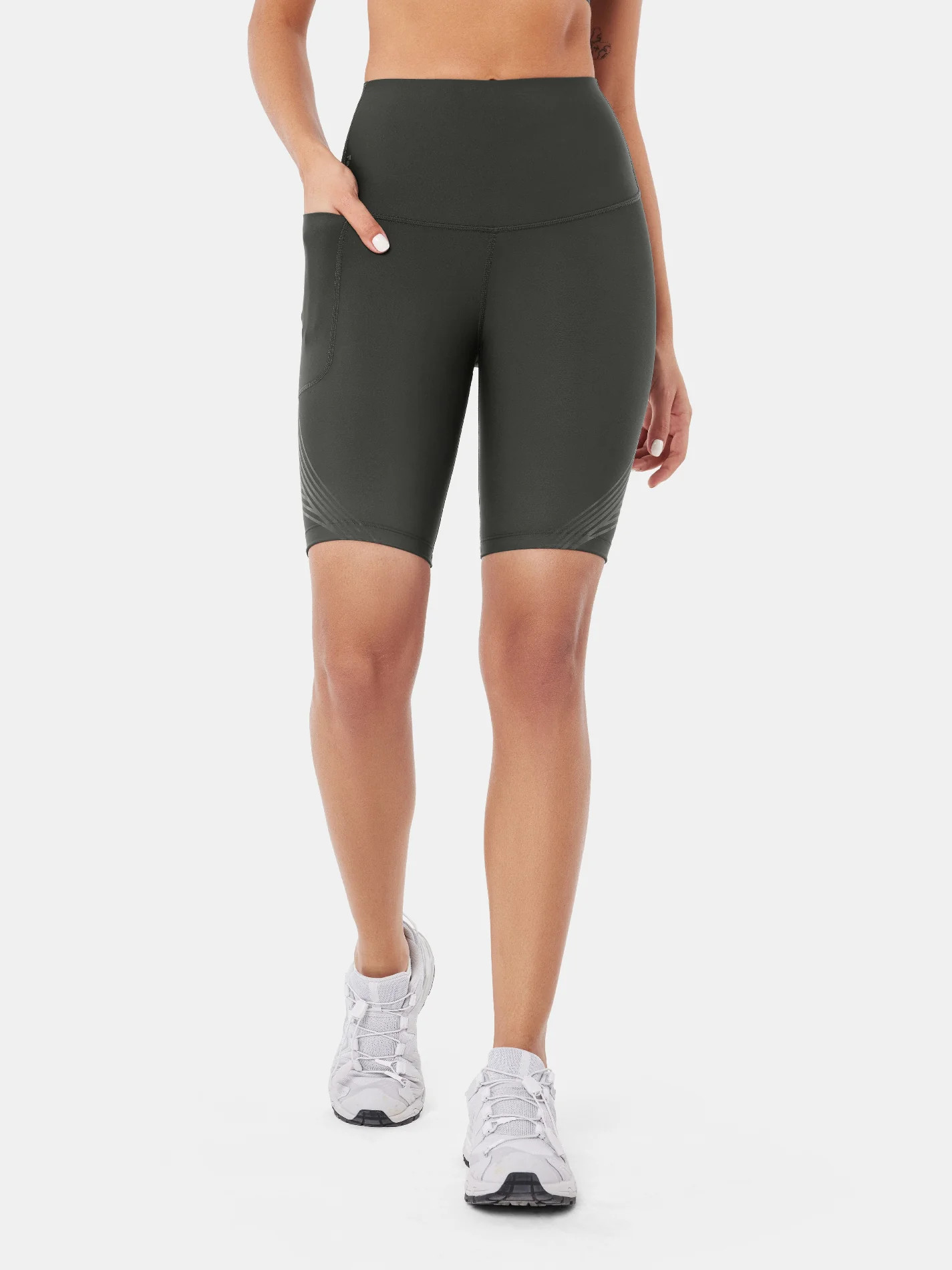 Body Sculpt Side Pocket 9" Biker Shorts (Reversible Wear) | Fanka INT
