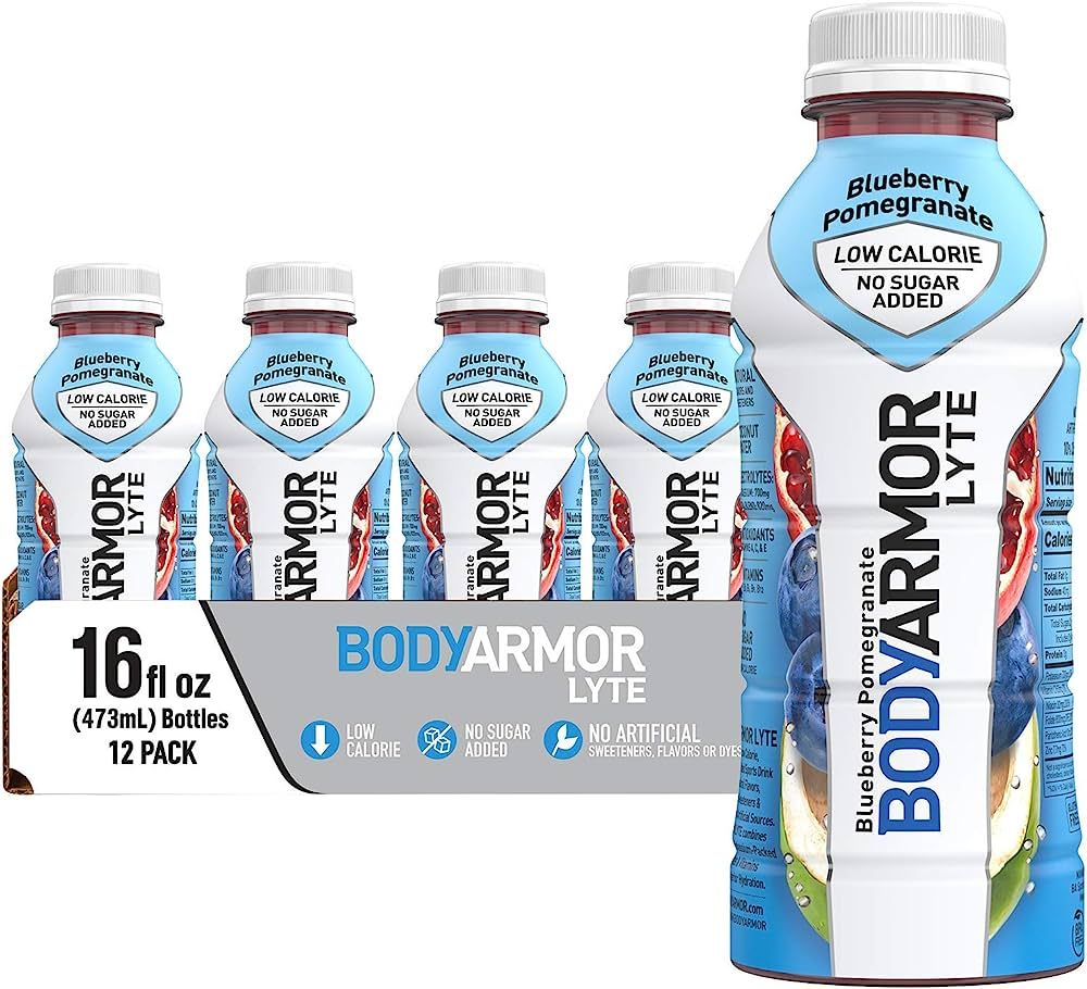 BODYARMOR LYTE Sports Drink Low-Calorie Sports Beverage, Blueberry Pomegranate, Coconut Water Hyd... | Amazon (US)