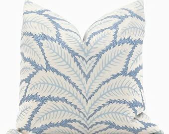 by Unbranded Blue Talavera Pillow Cover by Brunschwig & Fils Decorative Pillow Cover Euro Lumbar Pil | Amazon (US)