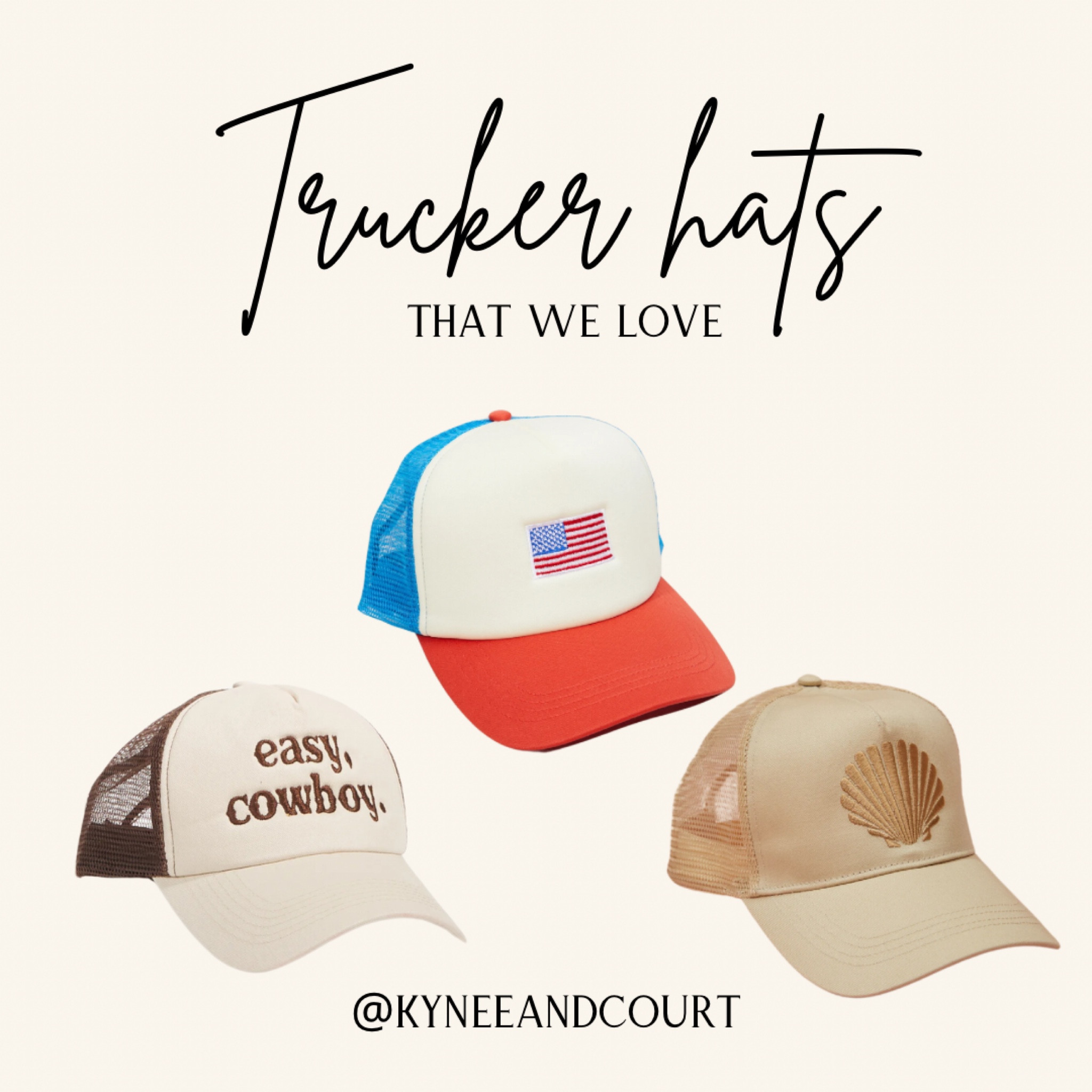 Trucker hats that we love 

#LTKSummerSales #LTKParties #LTKStyleTip