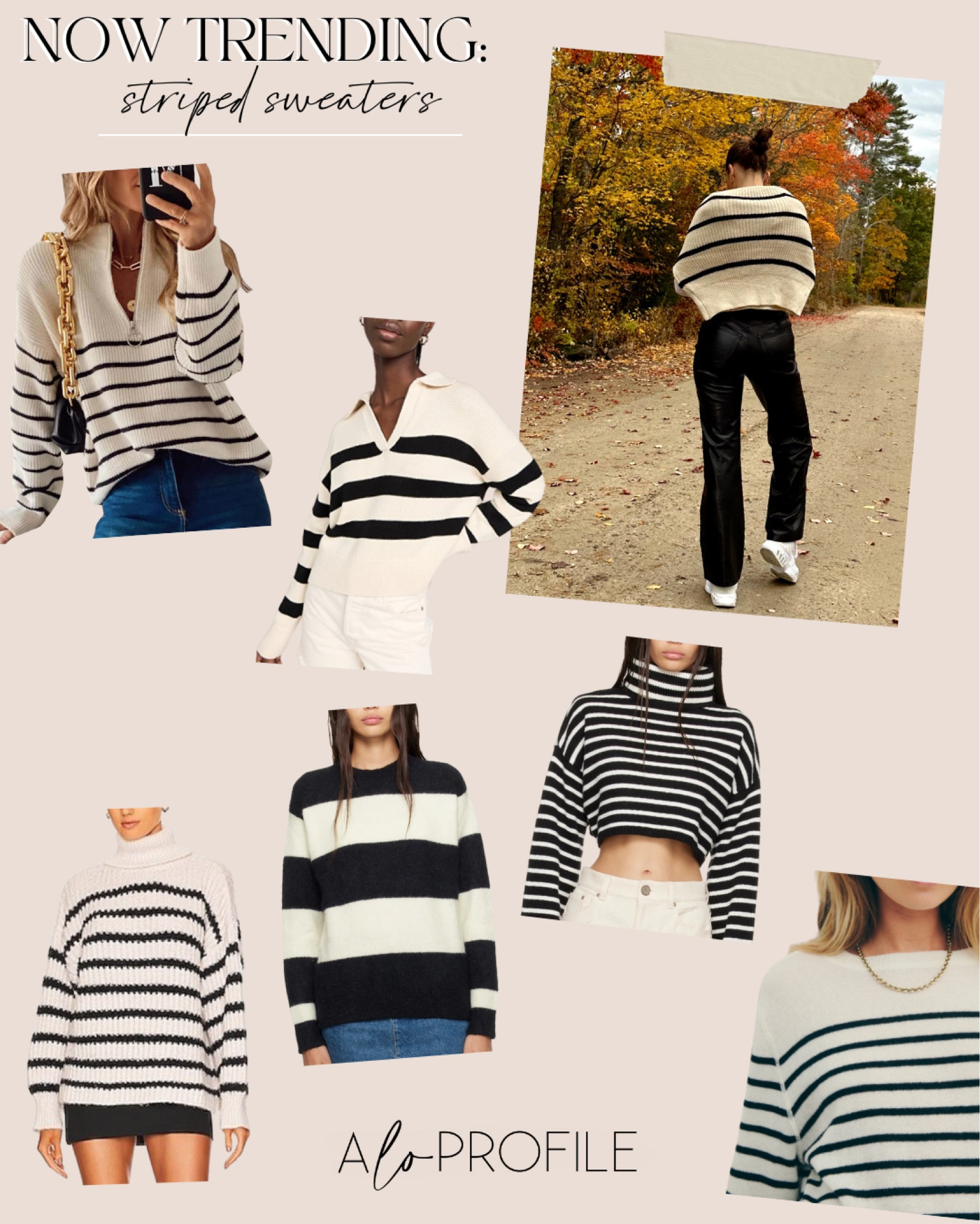 Now trending: striped sweaters 

#LTKSeasonal