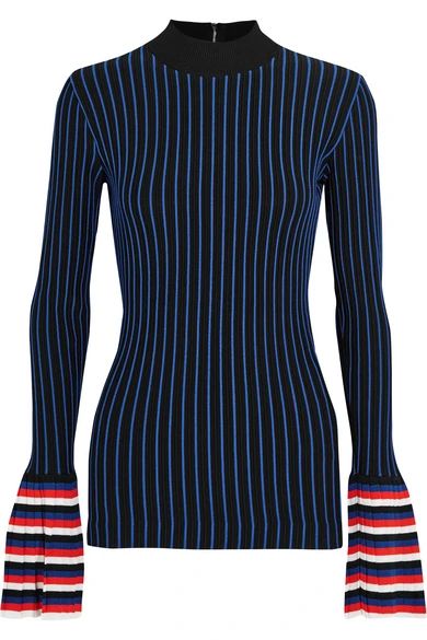 Striped ribbed-knit sweater | NET-A-PORTER (UK & EU)