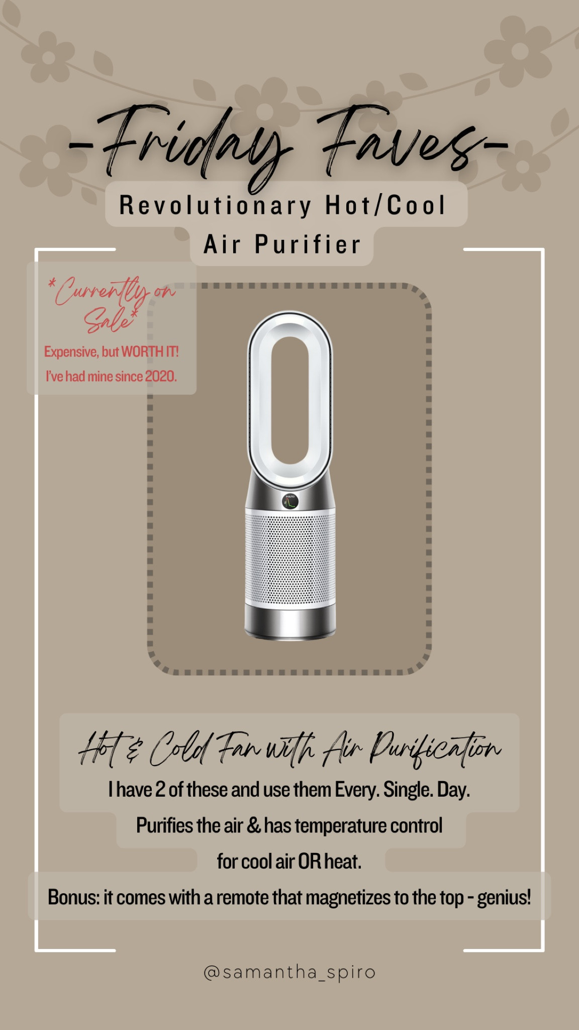 My household sidekick. I use this in every bathroom to keep it warm for when I come out of the shower. And then bump it down to cold when I’m blow drying my hair 🤣🤣🤣. Good sale happening currently. 

It’s not a cheap purchase but it’s SO WORTH IT. I’ve had mine since 2020  

#LTKsalealert #LTKhome