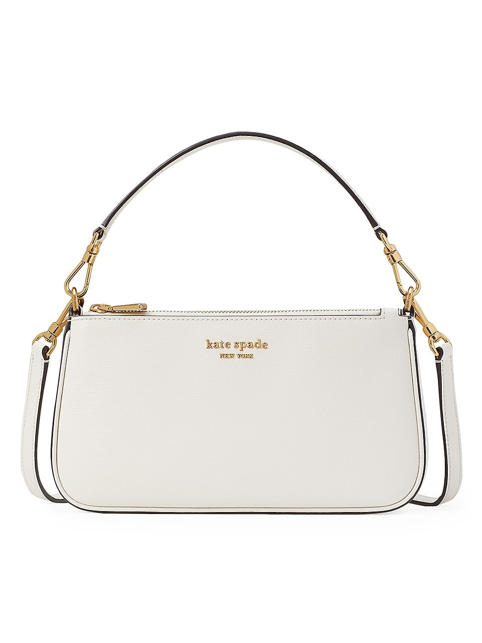 Women's Morgan Saffiano Leather Crossbody Bag - Parchment | Saks Fifth Avenue