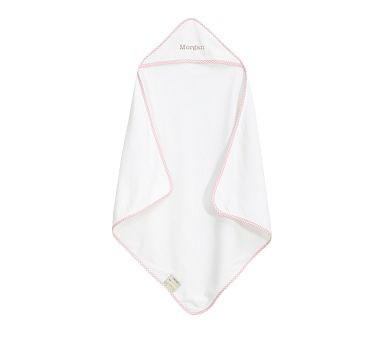 Gingham Baby Hooded Towel & Washcloth Collection | Pottery Barn Kids