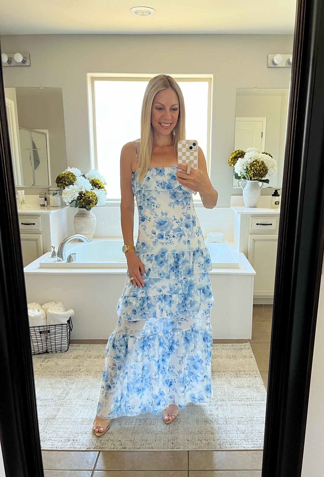 Spring / summer dress 

I’m loving the beautiful blue and white for spring and on into summer. 

#springdress #summerdress

#LTKSeasonal #LTKOver40 #LTKSaleAlert