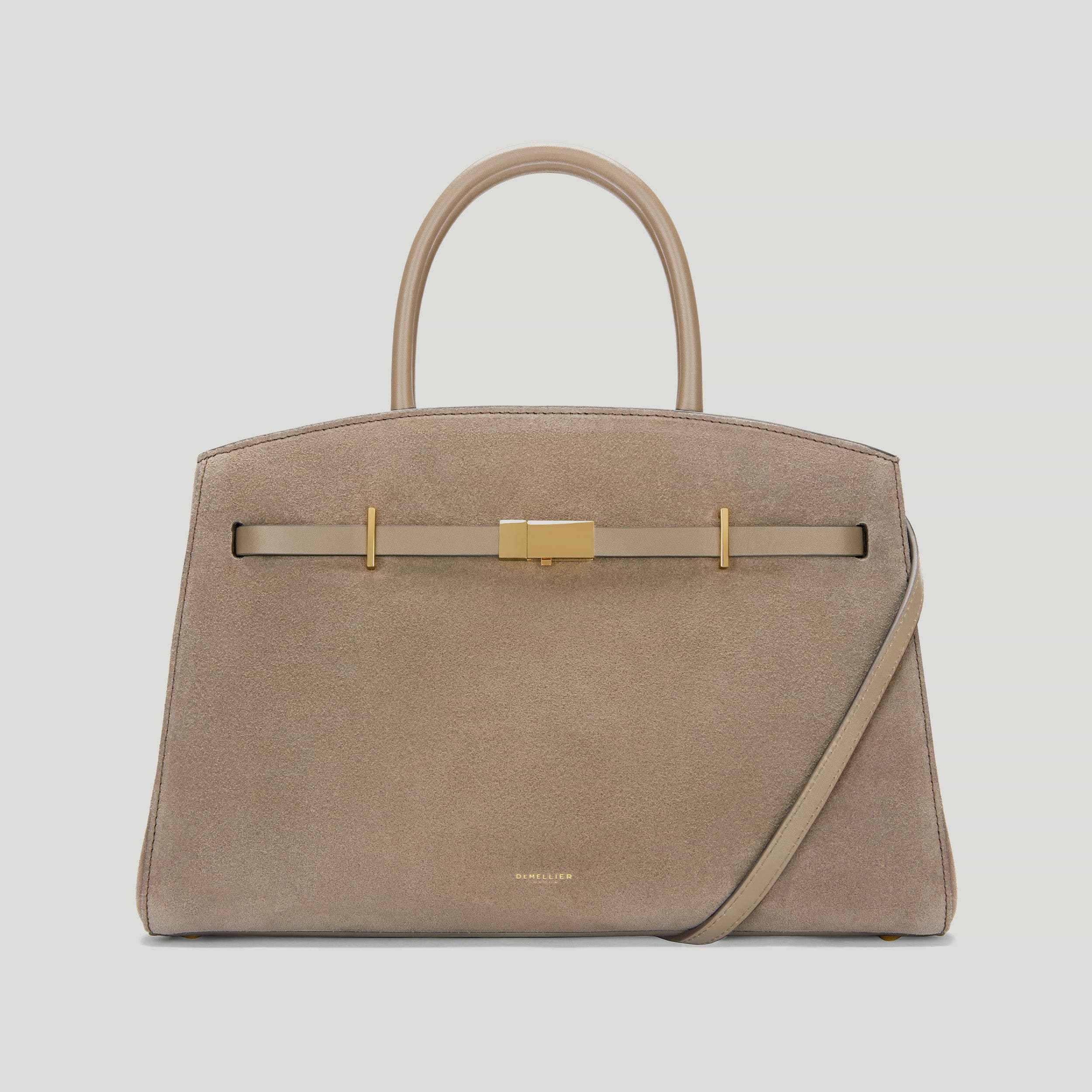 The Midi Hudson | Light Taupe Suede | DeMellier | DeMellier