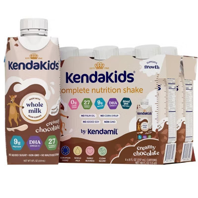 Kendakids Complete Nutrition Shake - creamy Chocolate - 6pk/48 fl oz | Target