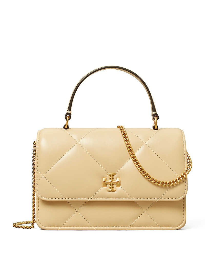 Tory Burch Mini Kira Diamond Quilt Top Handle Chain Wallet | Bloomingdale's (US)