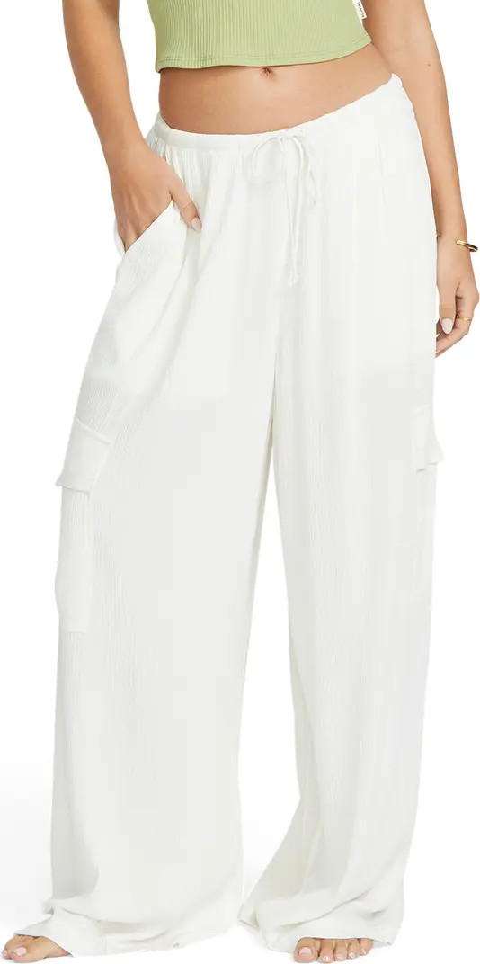 Beach Babe Cargo Wide Leg Cover-Up Pants | Nordstrom