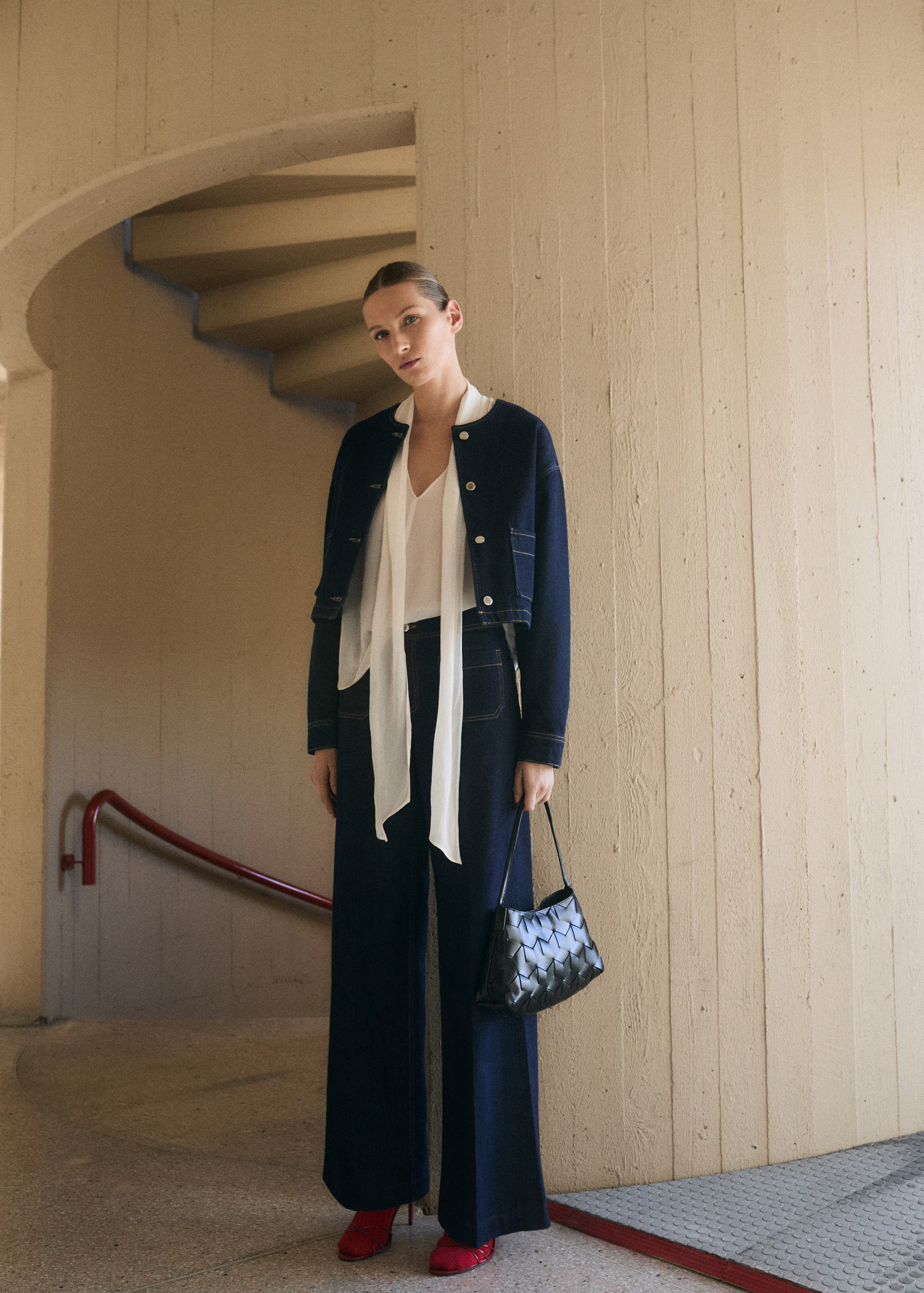 Wideleg jeans with pockets rinse wash - Women | MANGO USA | Mango (US/MX/AU)