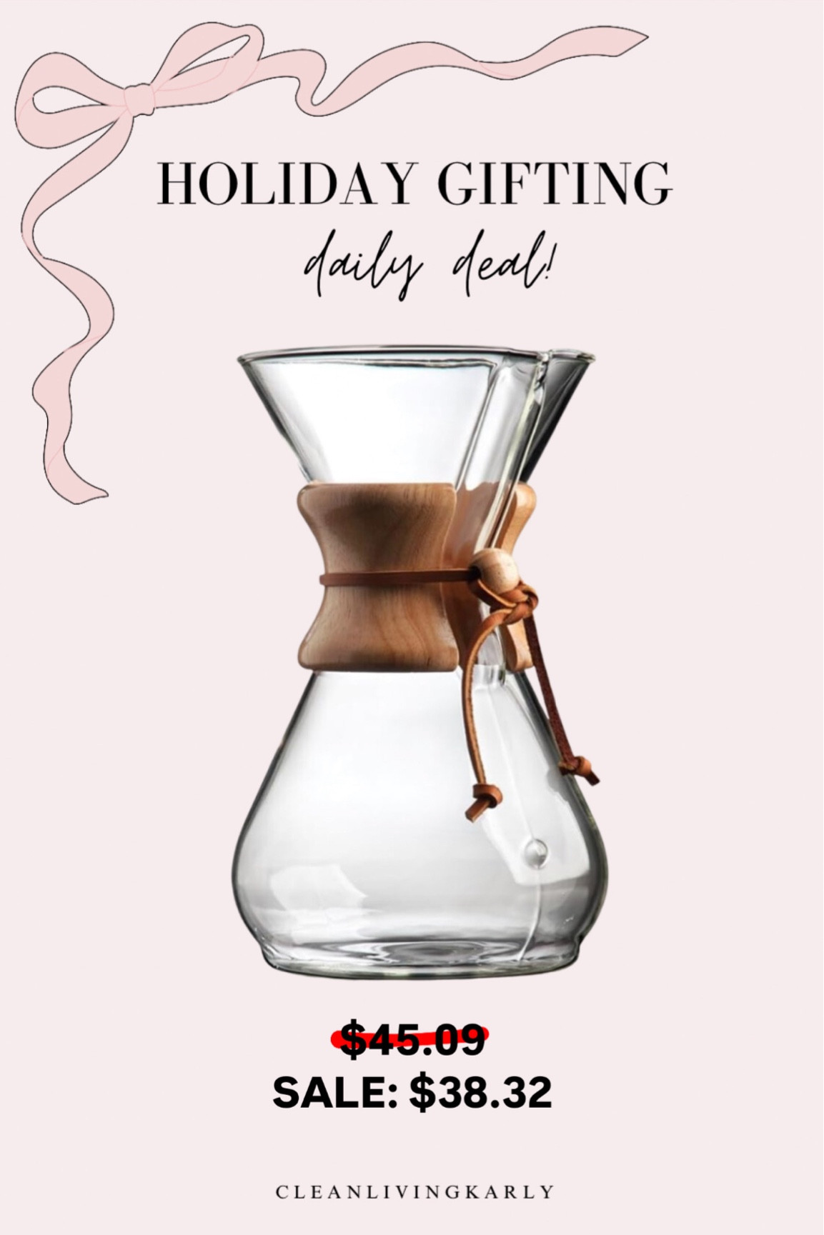 Non toxic coffee maker! Glass pour over! On sale!!! 

#LTKGiftGuide #LTKCyberWeek #LTKHoliday