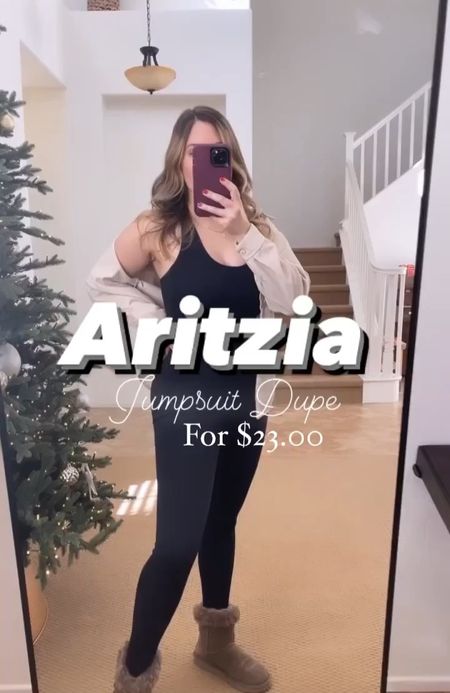 Aritizia Dupe on sale for $23! I found this gem at Walmart by the brand Love & Sports 🥎

This jumpsuit has so much compression and a super tight waist band to give that hour glass effect ⌛️

Only downside to this piece is getting it on! The compression is worth it though 🙌🤣
#aritziadupes
#walmartshopping
#walmartdeals
#aritziajumpsuit
#christmasgiftsforher
#love&sports

#LTKunder50 #LTKfit #LTKCyberweek