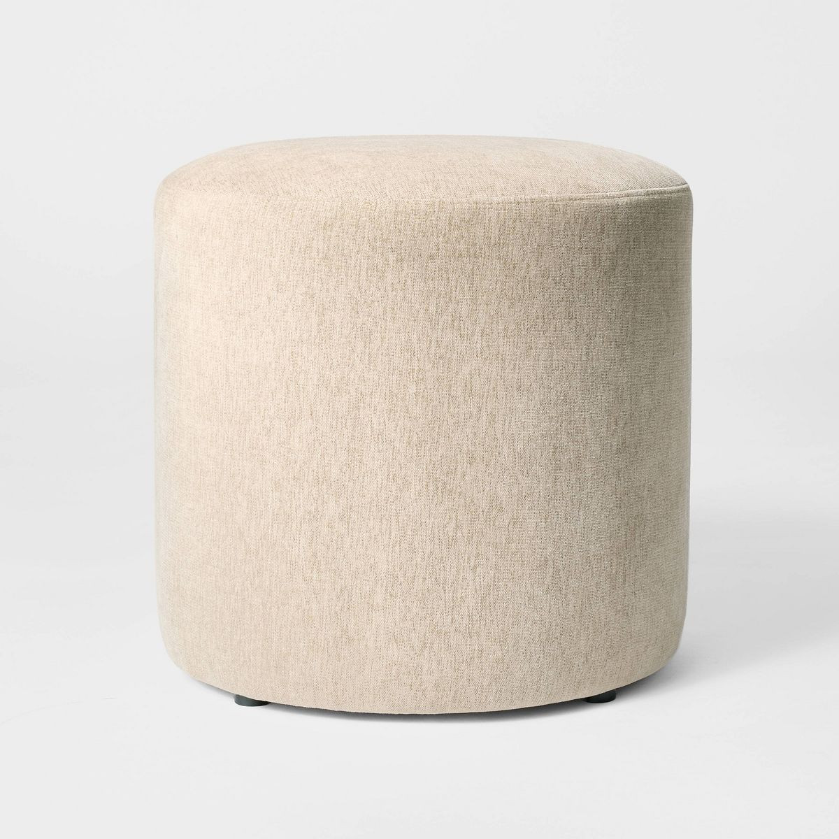 Upholstered Drum Ottoman Cream - Threshold\u2122 designed with Studio McGee | Target