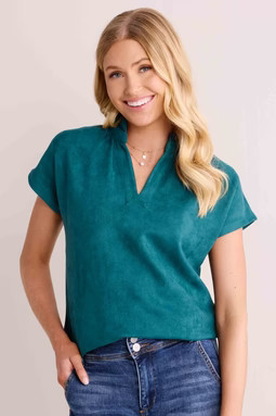 Kasey Top- Teal | Avara