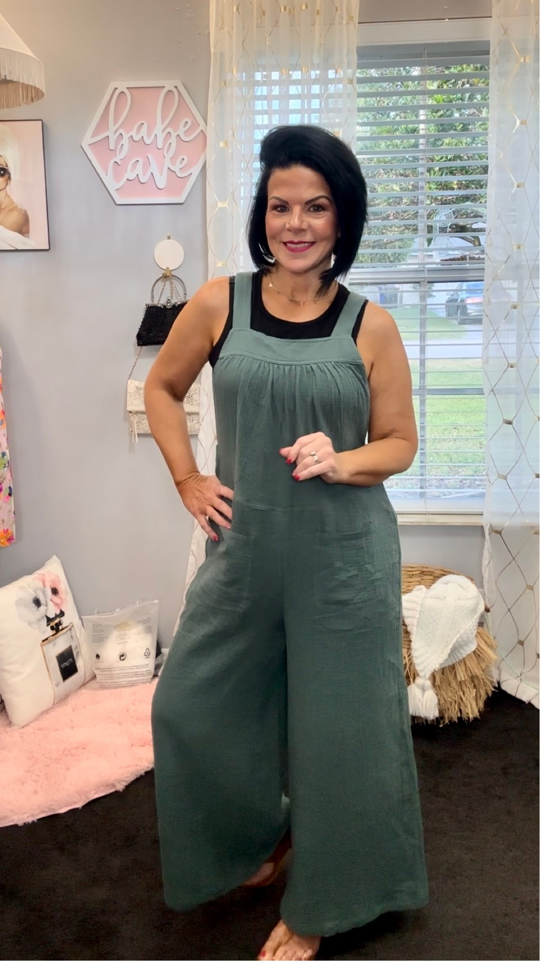 Wide leg jumpsuit 
Walmart bodysuit 

Jumpsuit- Small - size down 1 
Bodysuit- Medium- if in between sizes go up 1 size 
Amazon fashion/travel outfit/ summer outfit/ resort/ vacation/ 

#LTKtravel #LTKstyletip #LTKfindsunder50
