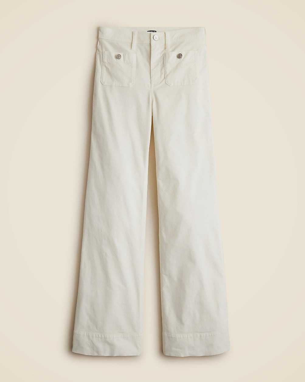 Wide-leg velvet sailor trouser | J. Crew US