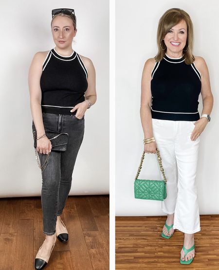 It’s time for more “How to Wear it at Any Age” We’re both styling this great sweater from Amazon, which looks way more expensive than it is. 

This is a perfect summer top in a classic black and white. Easy to dress up or down. We’re both wearing a medium.

And make sure to scroll to see alternate outfit ideas with this too! 

#LTKSeasonal #LTKStyleTip #LTKFindsUnder50