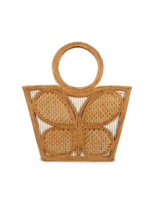 Butterfly Rattan Tote | Saks Fifth Avenue OFF 5TH