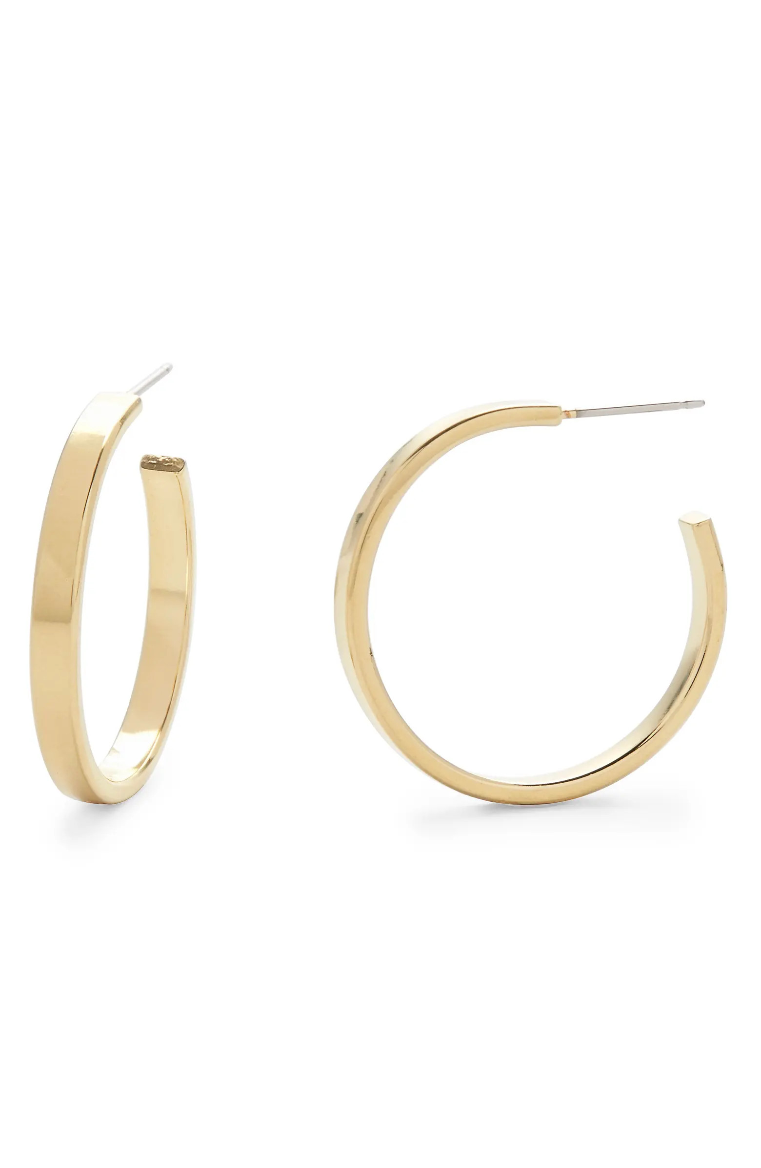 Brook and York Lexi Flat Hoop Earrings | Nordstrom | Nordstrom