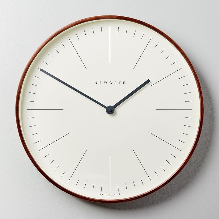 Mr. Clarke Wall Clock - Large (White) | West Elm (US)