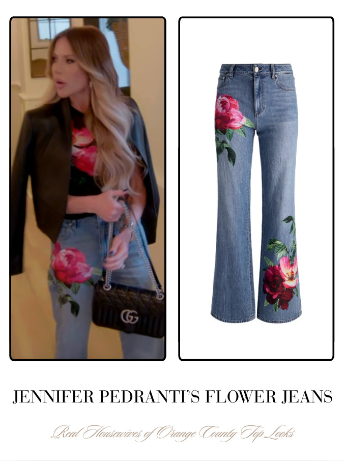 Jennifer Pedranti's Flower Jeans 

 