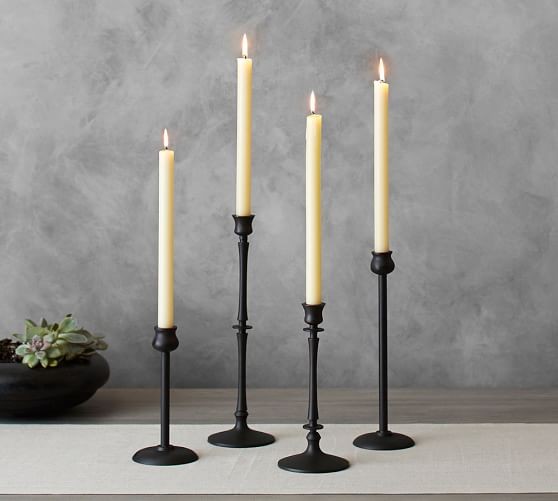 Booker Candlesticks, Set of 4 | Pottery Barn (US)