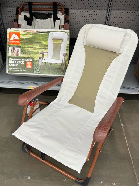 Neutral, folding backpack chair!