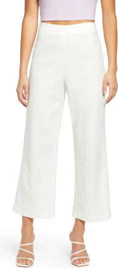 WAYF Mally Linen Blend Crop Pants | Nordstrom | Nordstrom