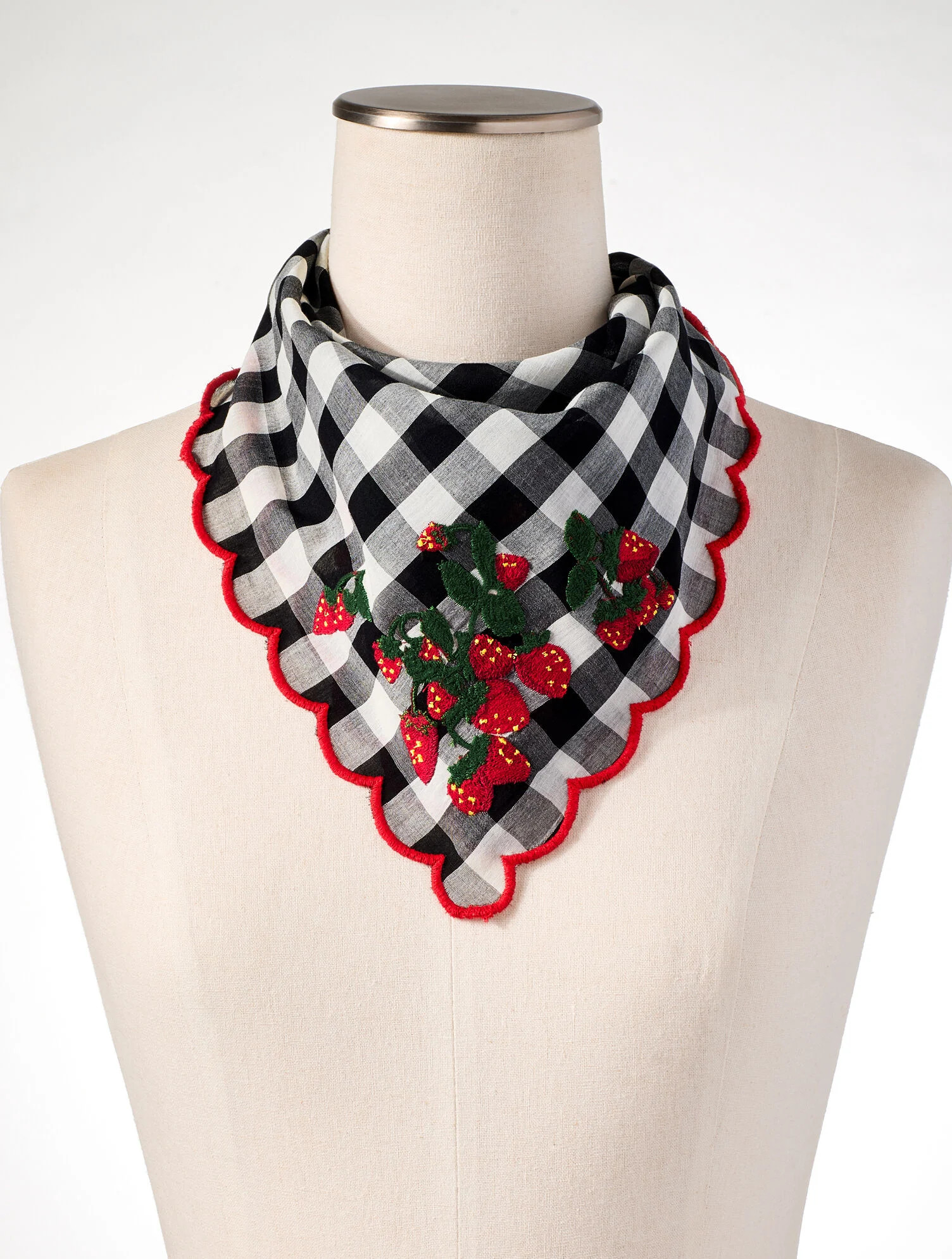 Dancing Strawberries Neckerchief | Talbots