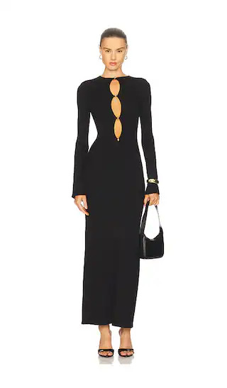 Nautico Knit Maxi Dress in Black | Revolve Clothing (Global)