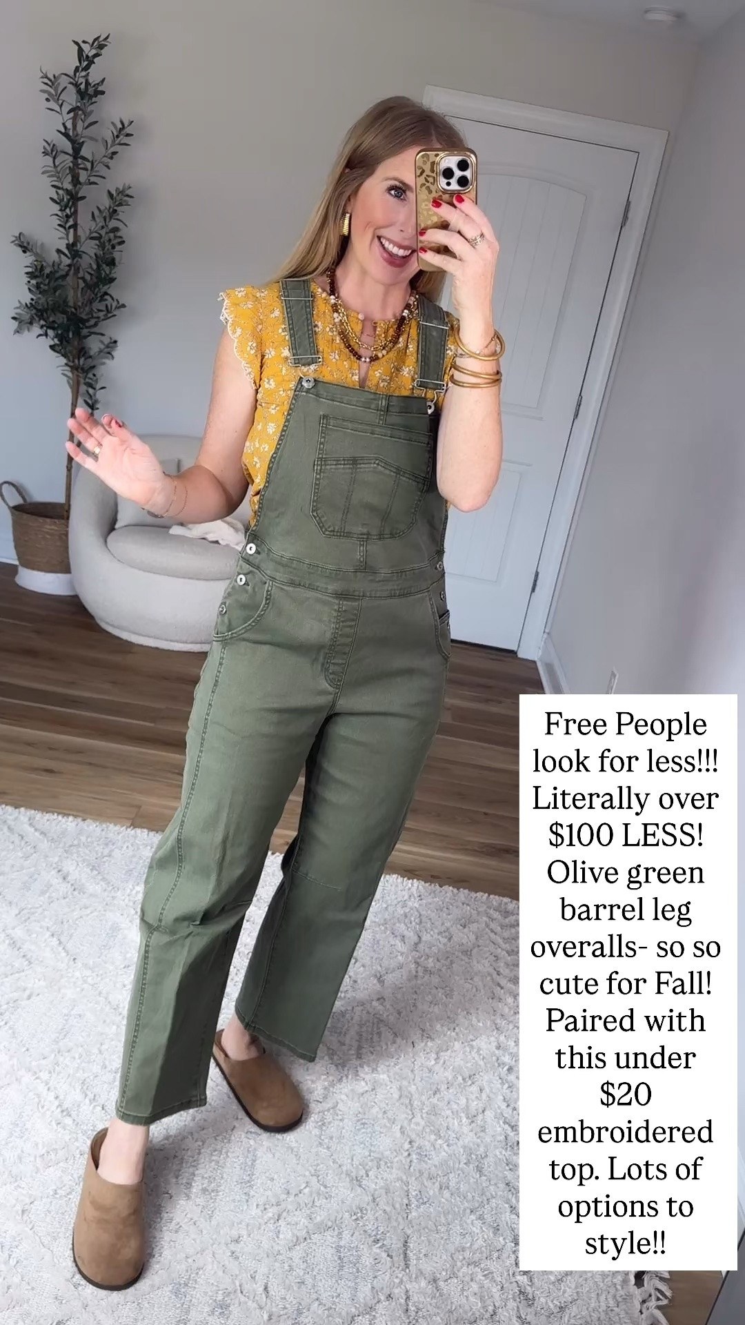 Barrel overalls and flutter sleeve top from Walmart

#LTKootd