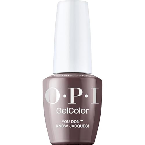 OPI GelColor You Don't Know Jacques! | Opaque Dark Brown Crème UV Cure Gel Nail Polish | Vegan & HEMA Free, Long Lasting, High Shine | Amazon (US)